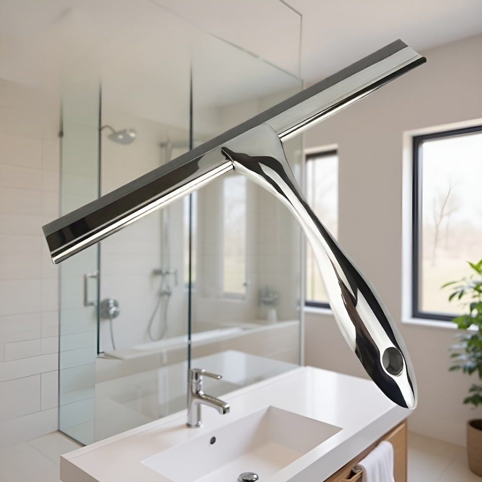 浴室ガラス用ステンレス製ワイパーブレード