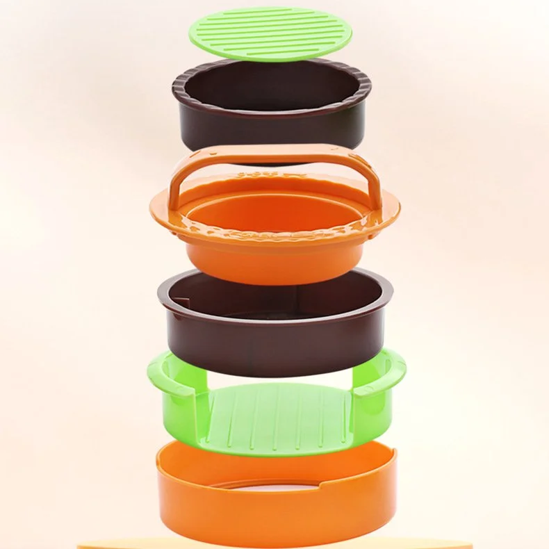 Prensa para hamburguesas redonda, herramienta para moldear carne