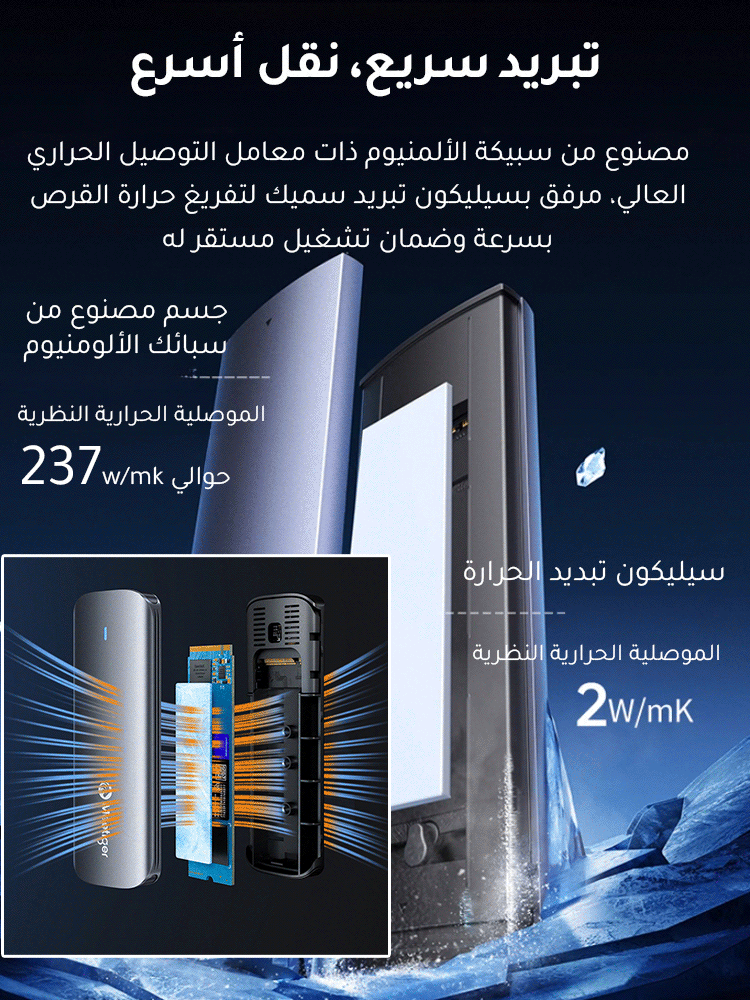 (نقل 1 جيجابايت في 1 ثانية) القرص الصلب المحمول