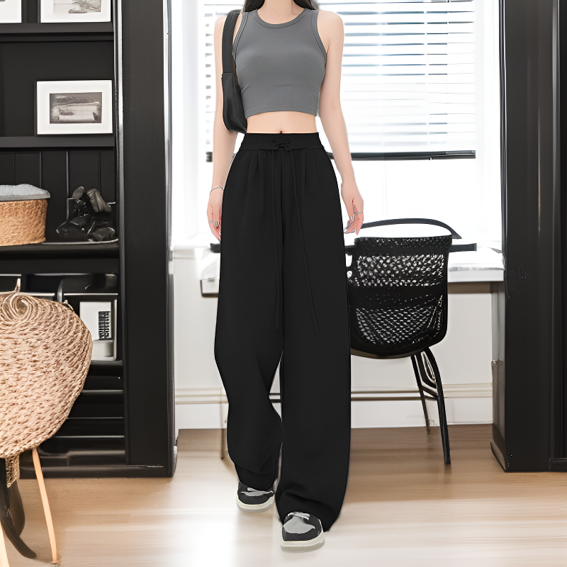 レディース ベージュ オールマイティストレートパンツ