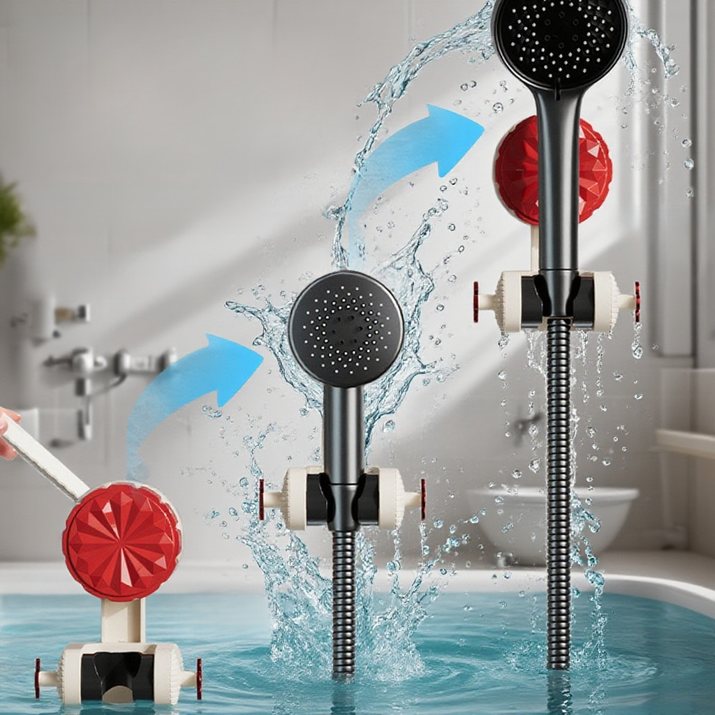 범용 흡입 컵 펀치 없는 샤워 헤드 브라켓