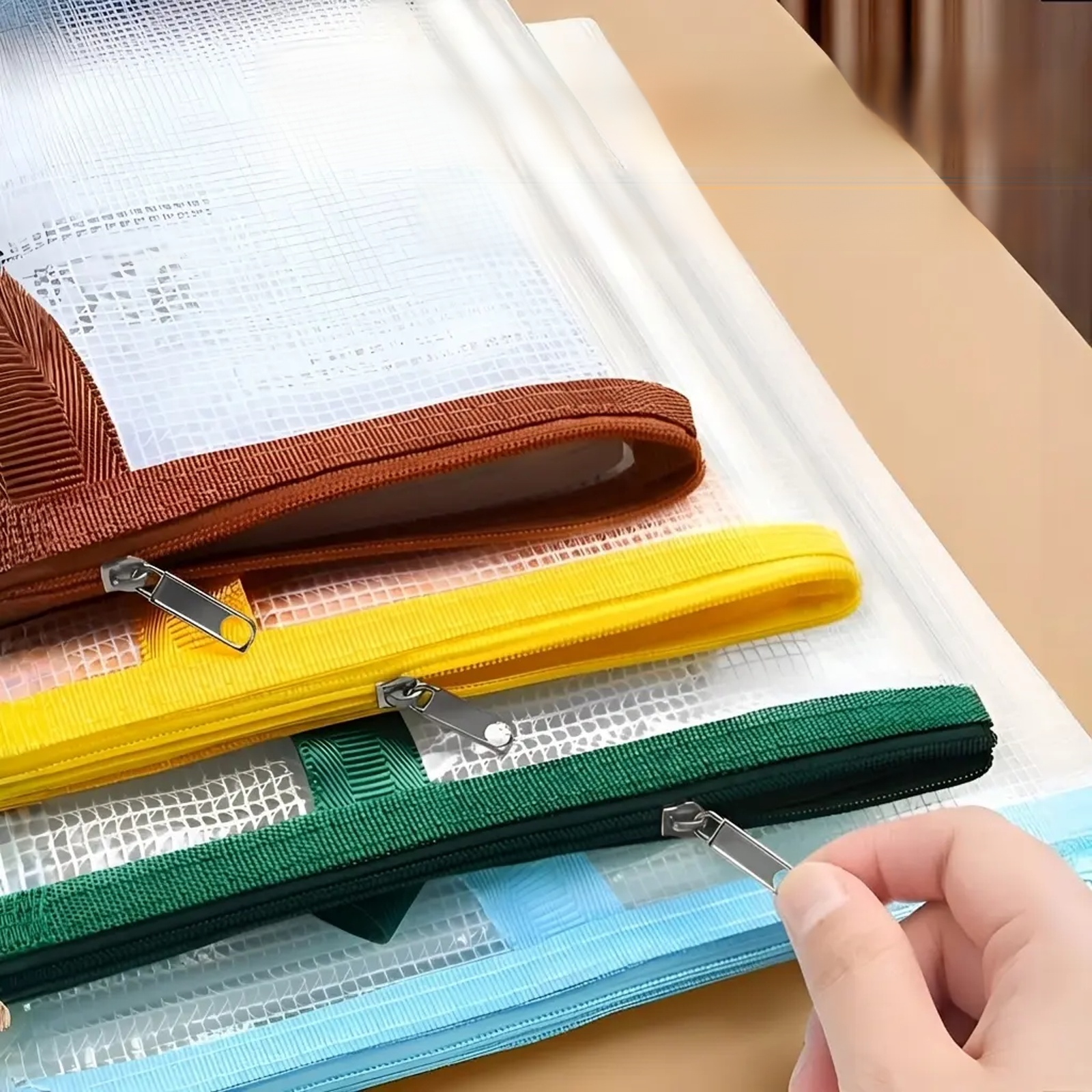 防水透明書類バッグ