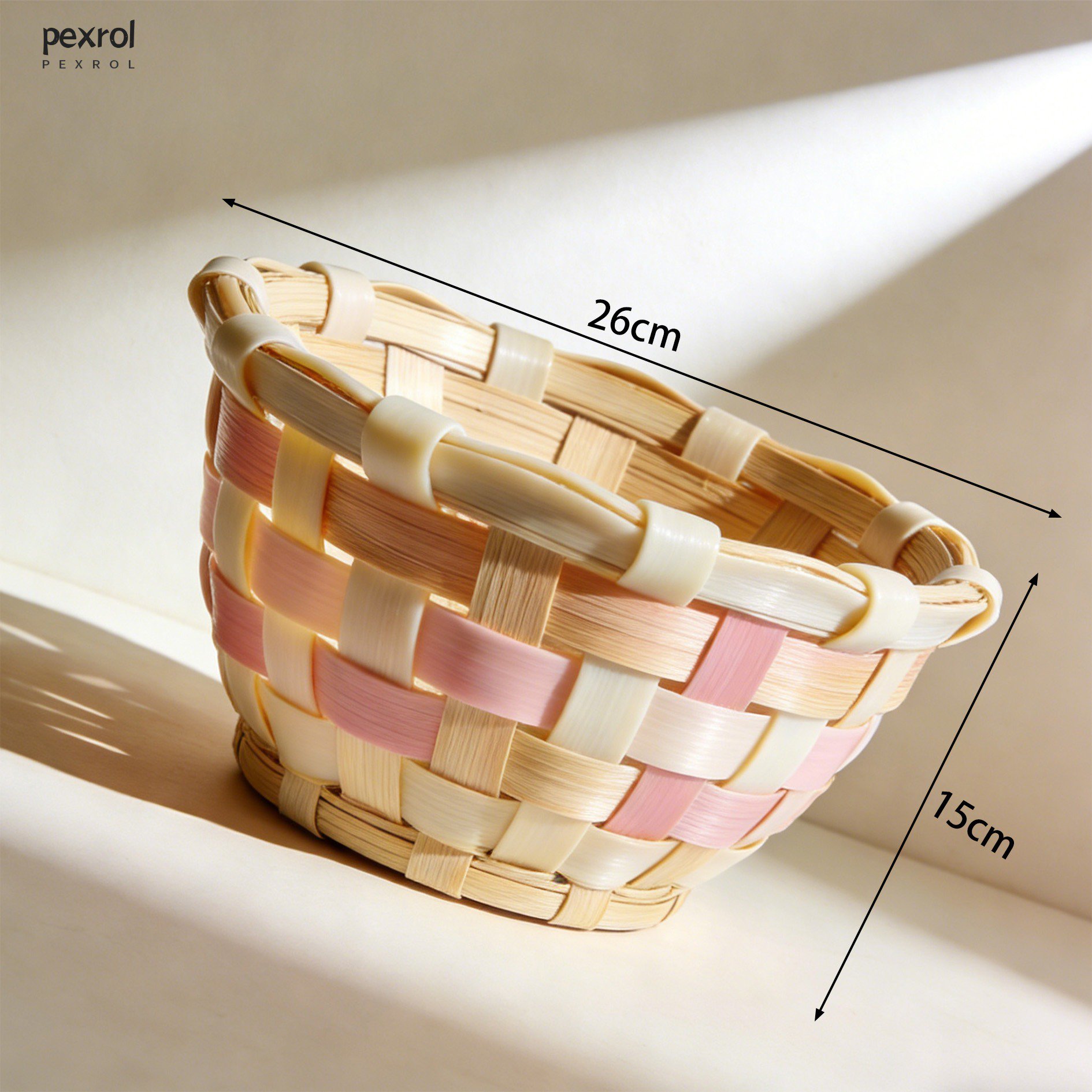 Umweltfreundliche handgefertigte Aufbewahrungskörbe aus Bambus