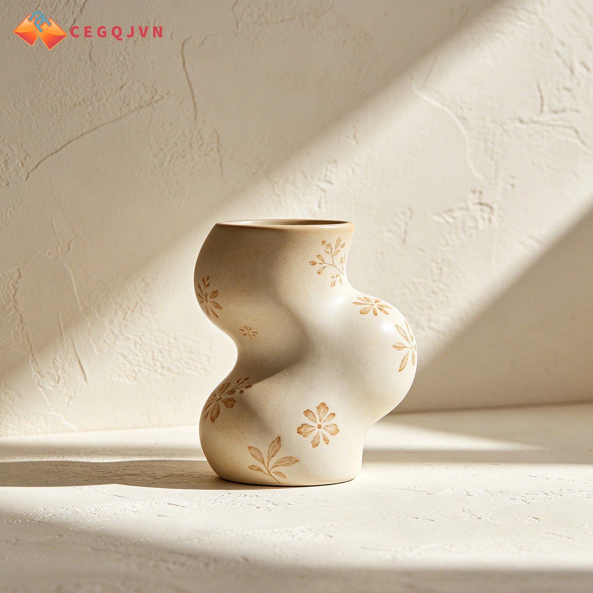 Irregularly shaped vase