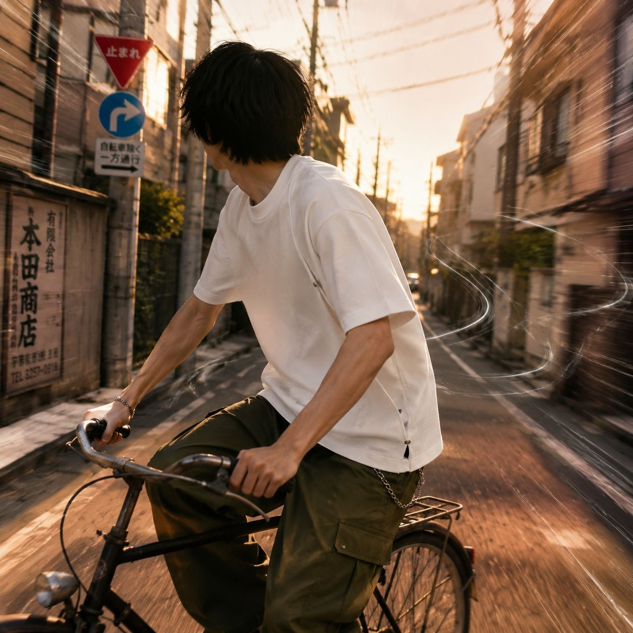 スタイリッシュなデザインの男女兼用Tシャツ