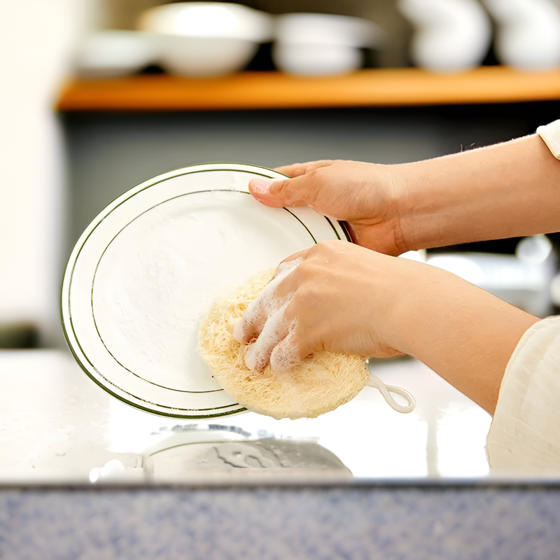 哈密瓜果肉清潔海綿