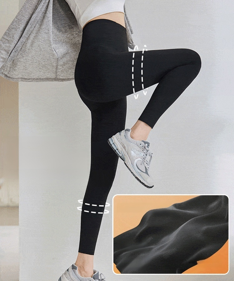 가을 겨울용 뒤 기모 요가 팬츠