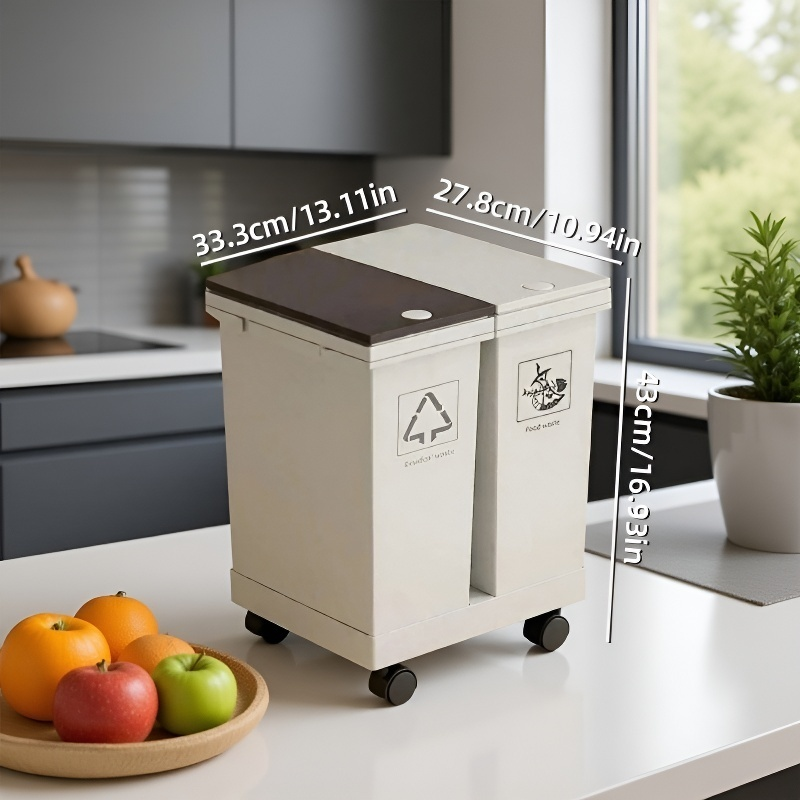 대용량 뚜껑형 친환경 가정용 휴지통