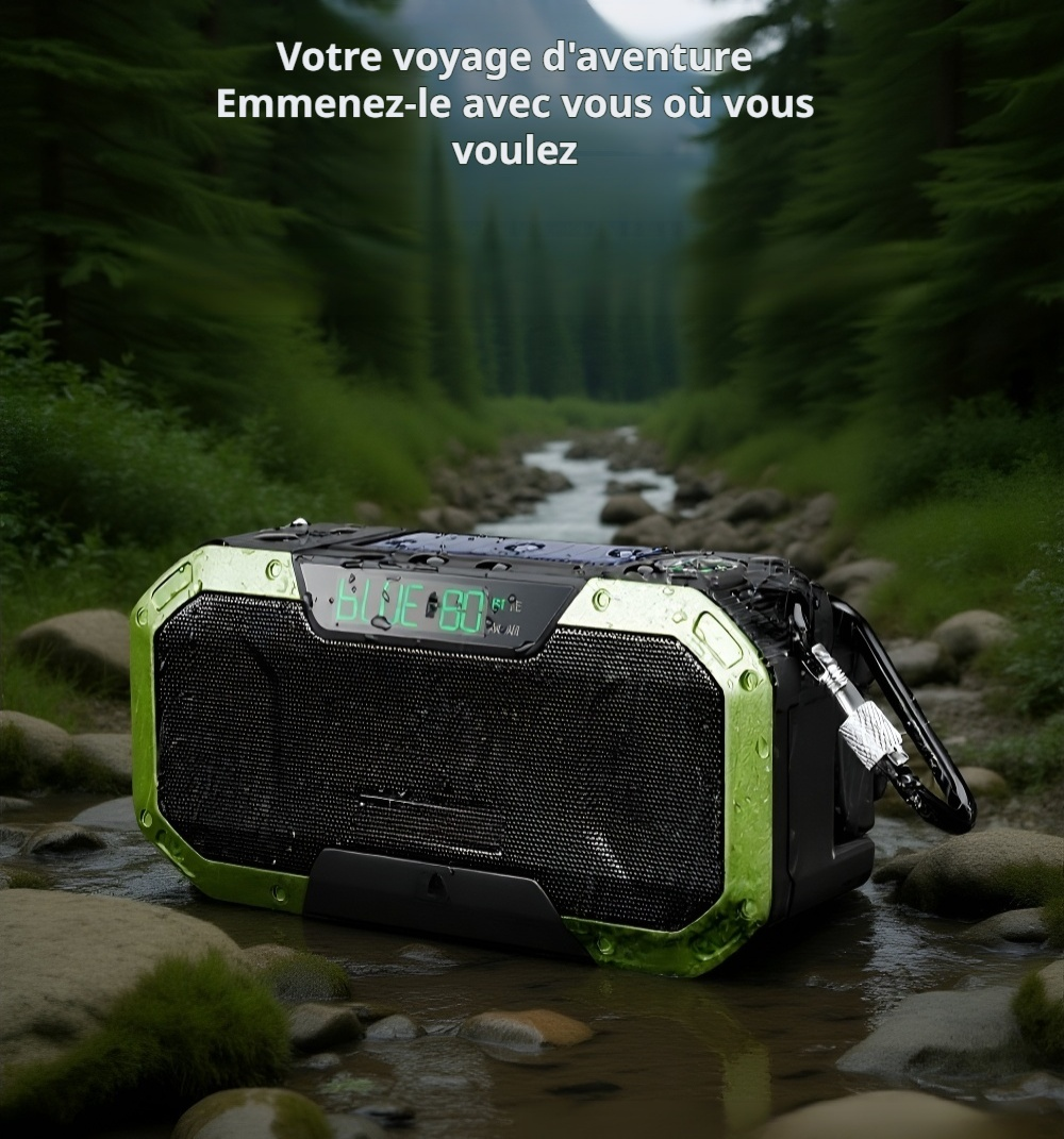 Radio compacte pour équipement de survie