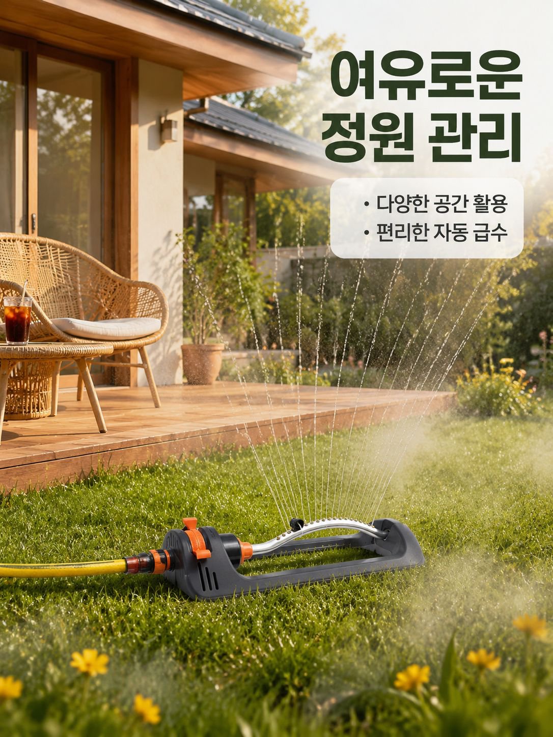 180° 자동 스윙 노즐 19홀 스프링클러 정원 관개 공구 잔디 녹화 꽃 주기 공구