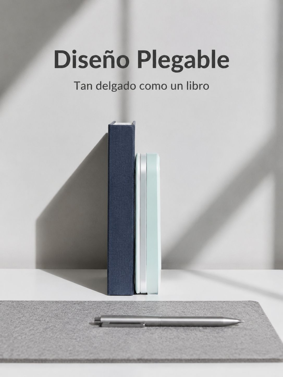 Lámpara de lectura plegable solar con protección para los ojos