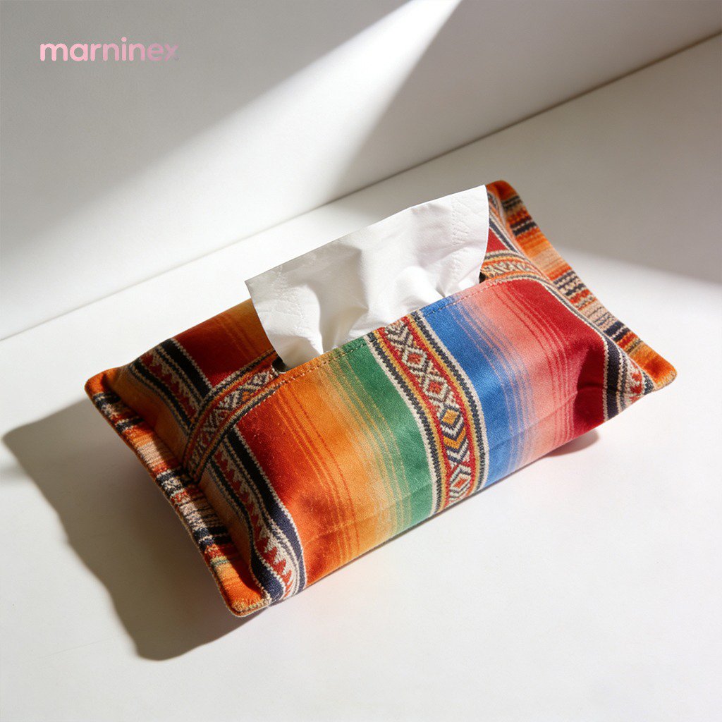 Bolsas de pañuelos de tela minimalistas de estilo japonés (2 piezas)