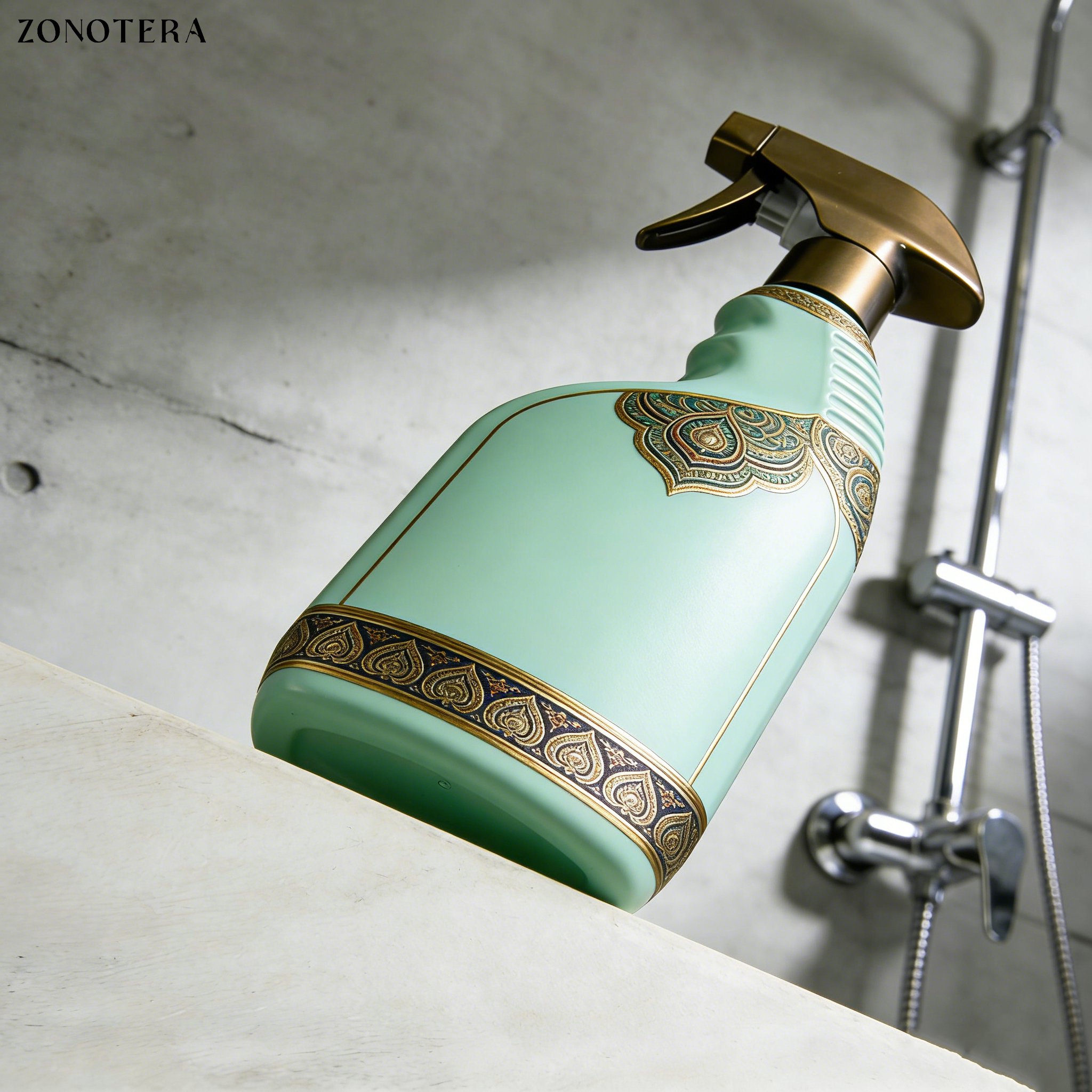 น้ำยาทำความสะอาดขจัดคราบในห้องอาบน้ำ ขวดสินค้า