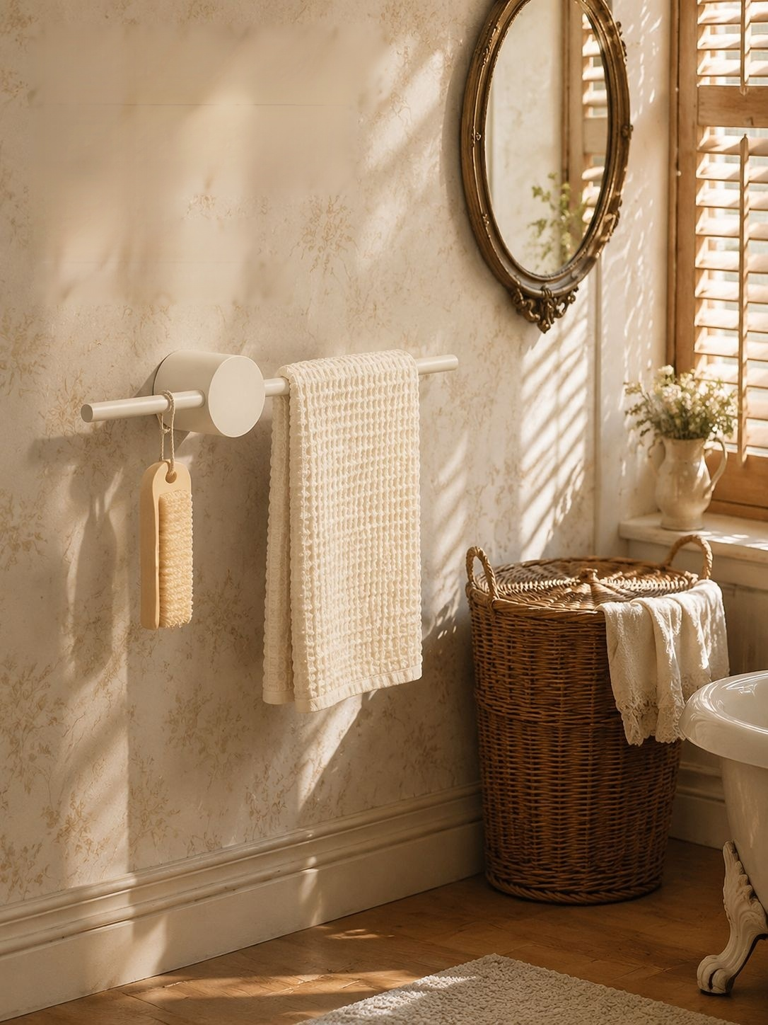 Porte-serviettes pratique pour salle de bains