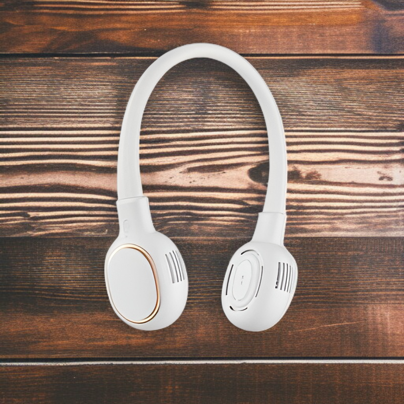 พัดลมไร้ใบพกพาคล้องคอ แบบเงียบ