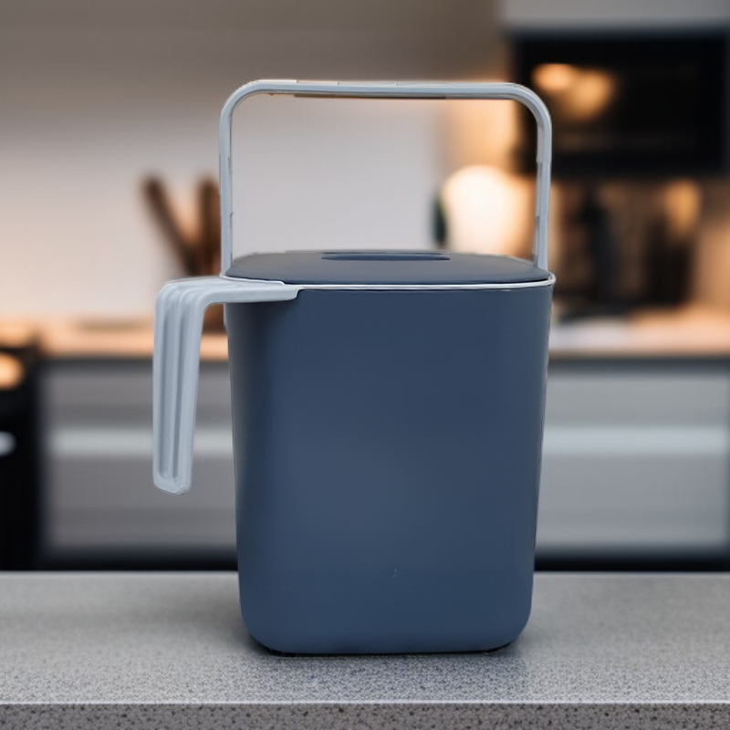 Cubo de basura para residuos orgánicos de 4L con asa ligera I-WON