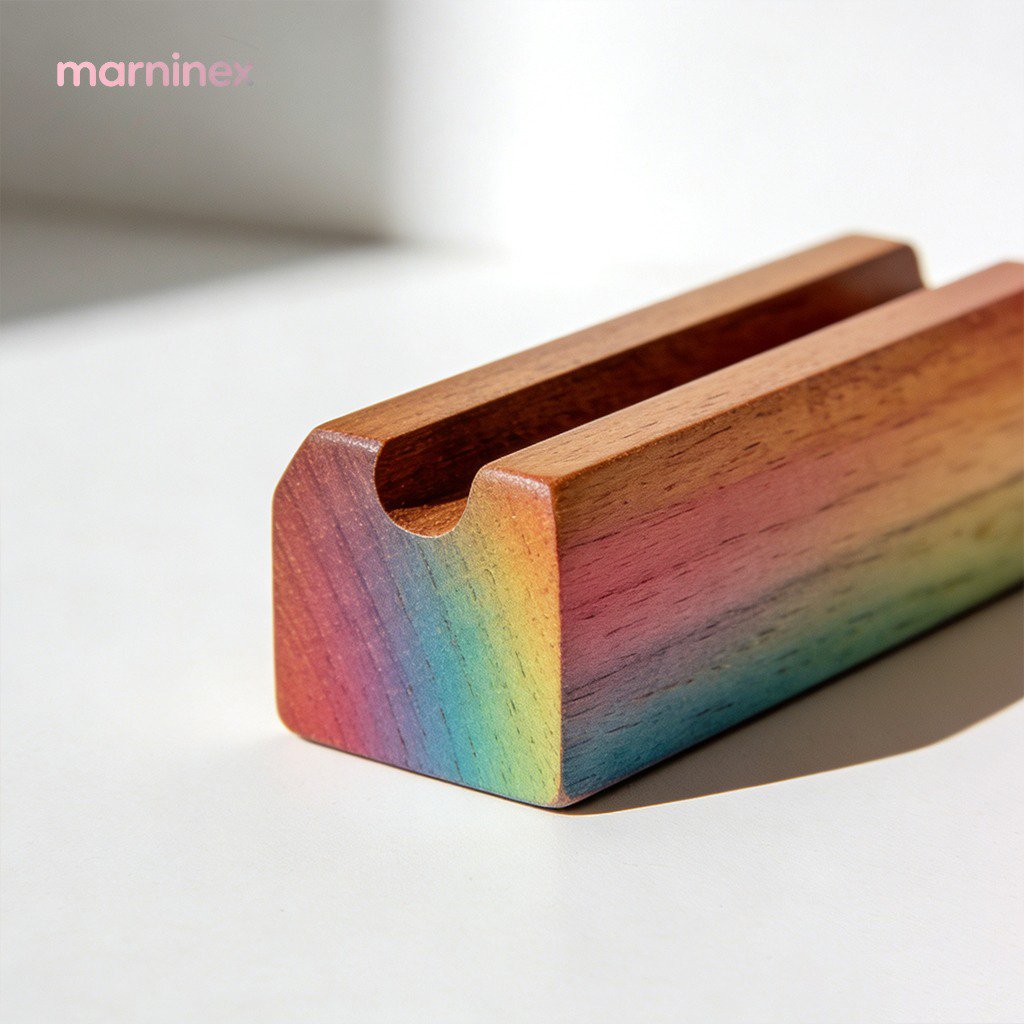 Kit de gestión de cables para escritorio de madera maciza (5 piezas)