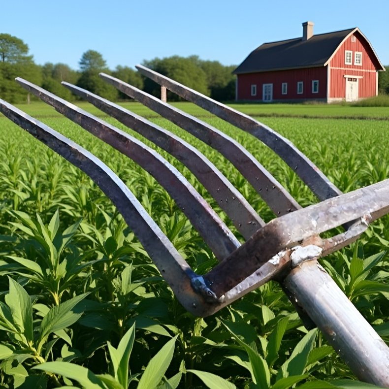 丈夫なマンガン鋼素材の農業用シャベル