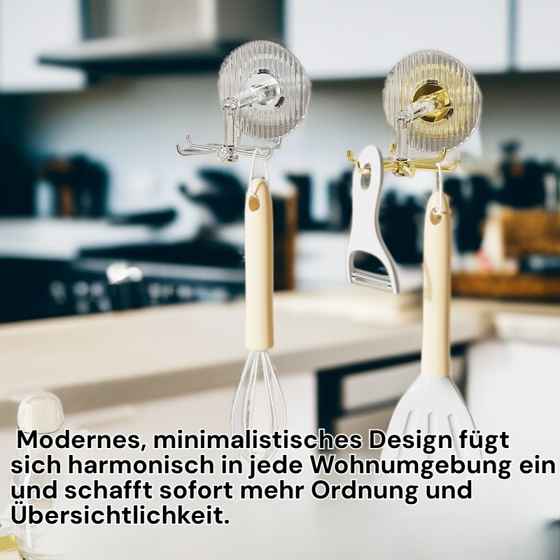 Drehbare Wandaufbewahrung mit Saugnapf