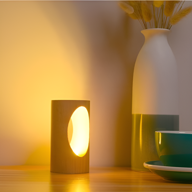 Solid Wood Smart Night Light