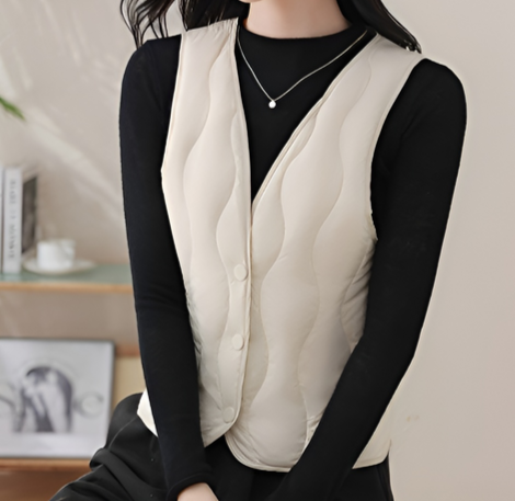 新しい冬スタイルの女性のダウンシルクベスト、軽量で暖かいフリースベスト、ショートベスト、インナーレイヤー