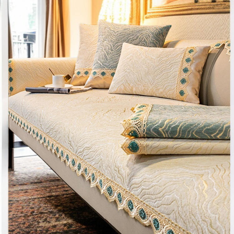 四季ユニバーサルソファカバーコンプリートセット滑り止めクッションカバー布枕バック