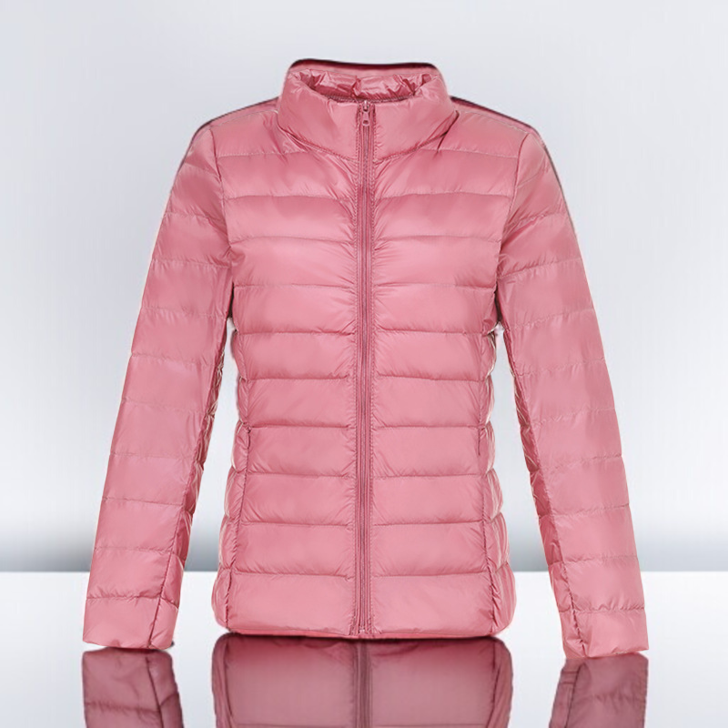 修身剪裁輕薄羽絨外套