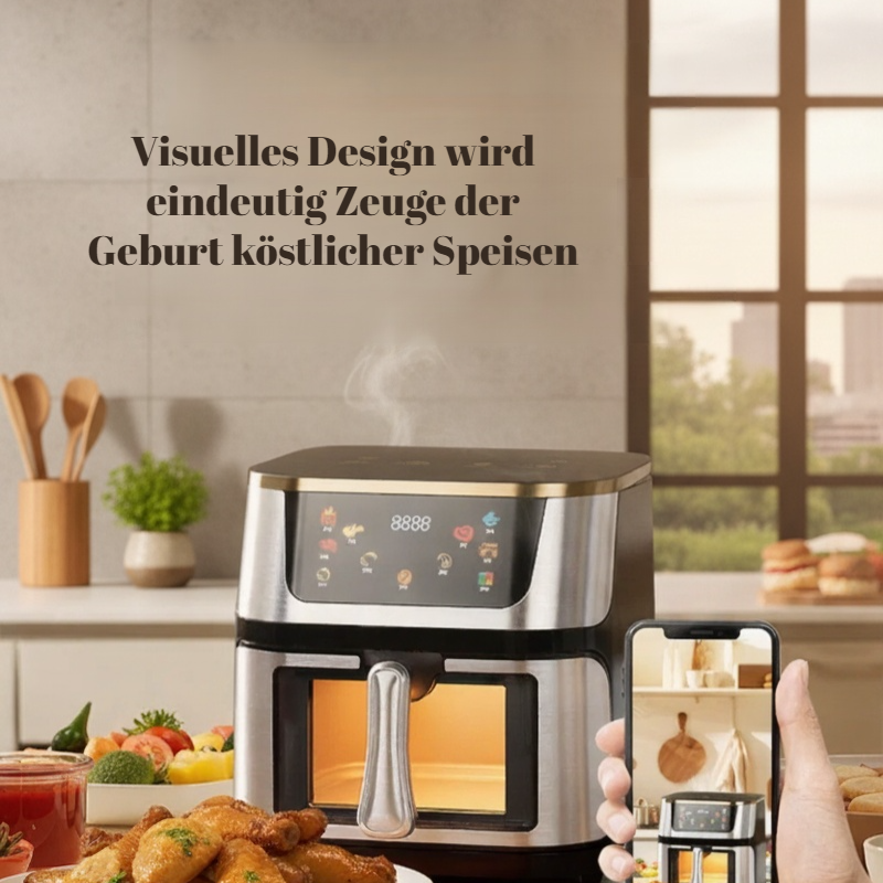 Intelligenter Airfryer mit großer Kapazität und Touchscreen