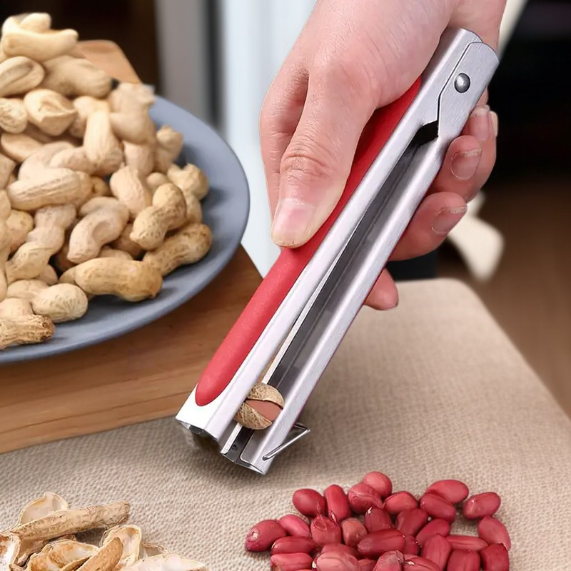 半自動ナッツクランプ殻むき器 ピーナッツ・クルミ専用ツール