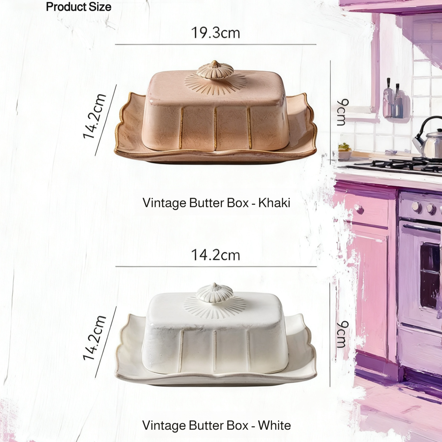 Pure Color Cheese Box with Lid and Tray for Hotel Snacks