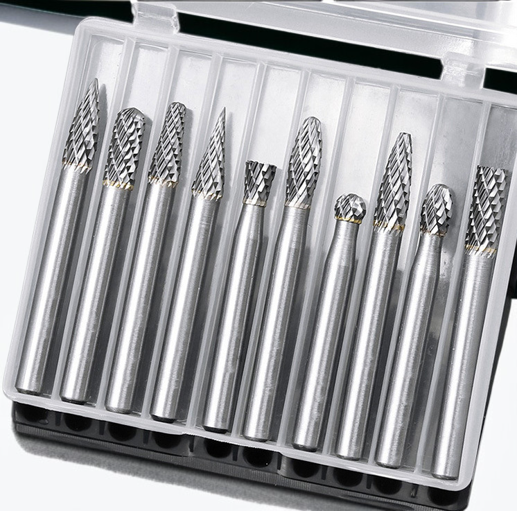 回転ヤスリフライス 彫刻刀 超硬研削ヘッド 木彫タングステン鋼研削ヘッド 回転ヤスリ ルーター 木彫工具セット