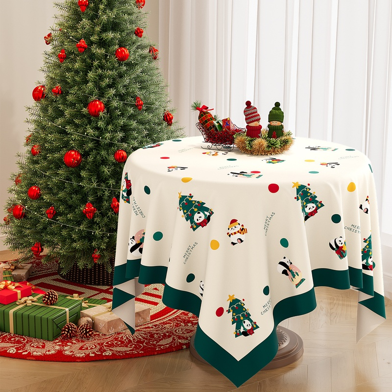 Christmas Decoration Waterproof Table Cover