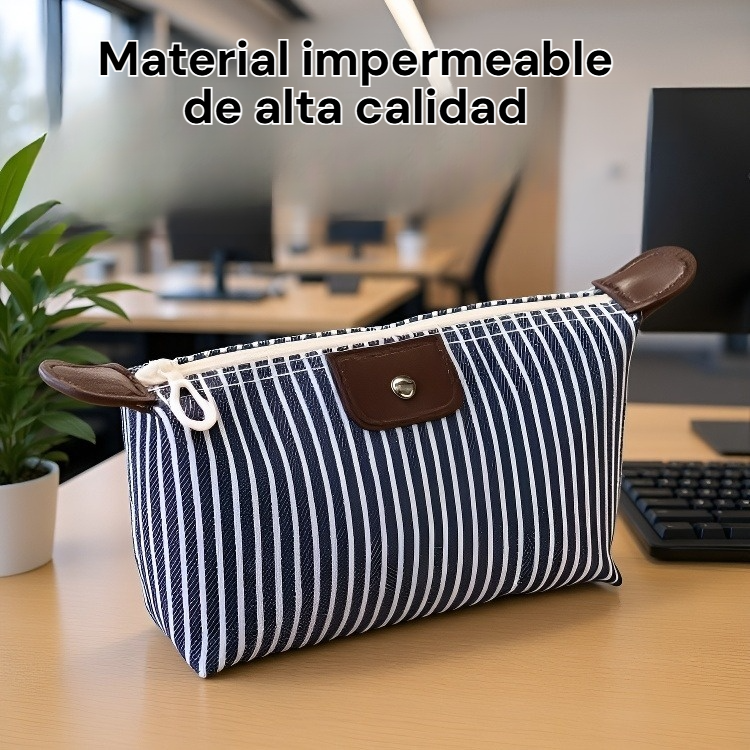 Nuevo neceser impermeable portátil para mujer, mini bolsa de cosméticos tipo dumpling