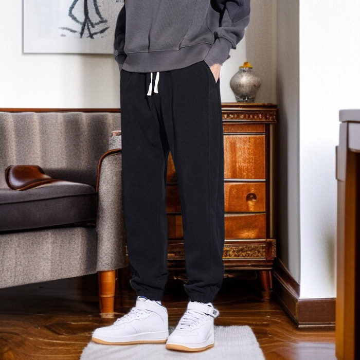 와이드 컴포트 조거 남성 봄가을 캐주얼 팬츠 조거 배기 팬츠 남성 와이드 배기 팬츠