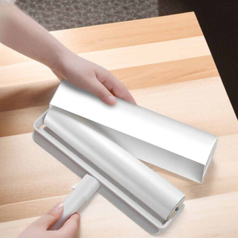 가정용 머리 흡입 롤러 브러시 긴 막대 신축성 찢어진 교체 롤러 점모기 침대 바닥 청소 먼지 롤러 브러시