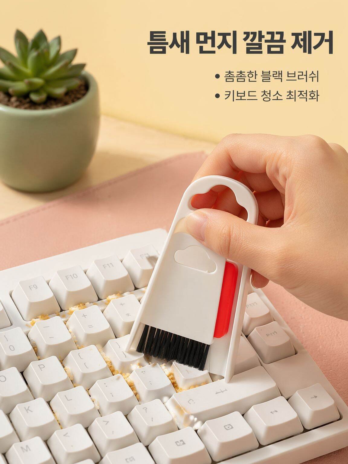 미니 빗자루 쓰레받기 세트 가정용 탁상 청소 작은 빗자루