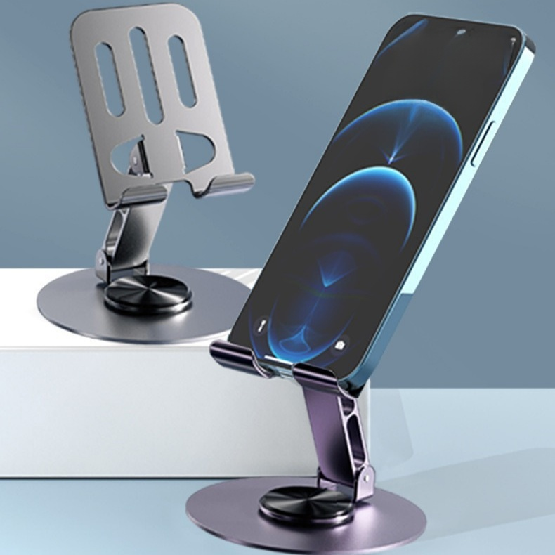 Faltbarer, drehbarer Handyhalter für den Schreibtisch