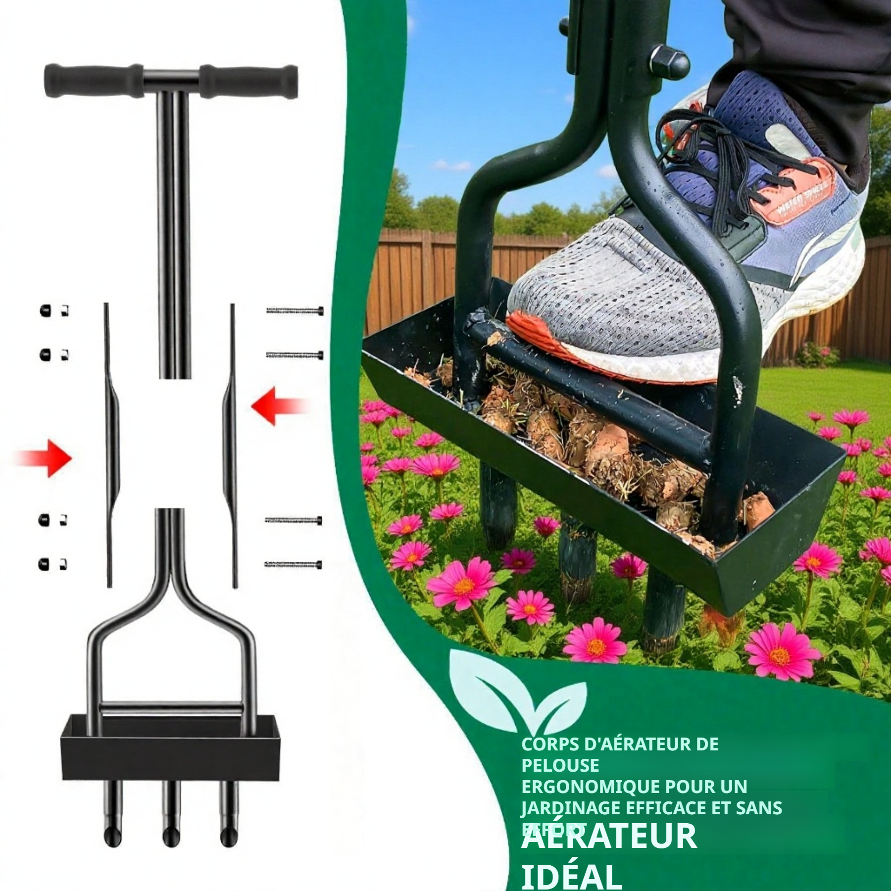 Nouveau outil de jardinage pour ameublir la terre