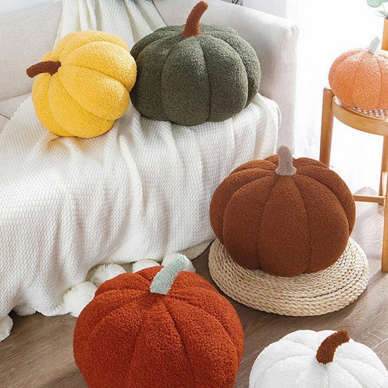 부드럽고 푸석푸석한 호박 귀여운 쿠션