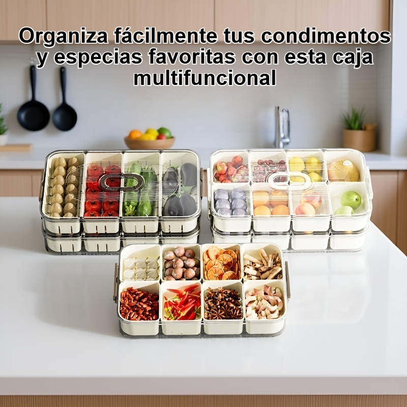 Caja de condimentos para frutas y especias de cocina