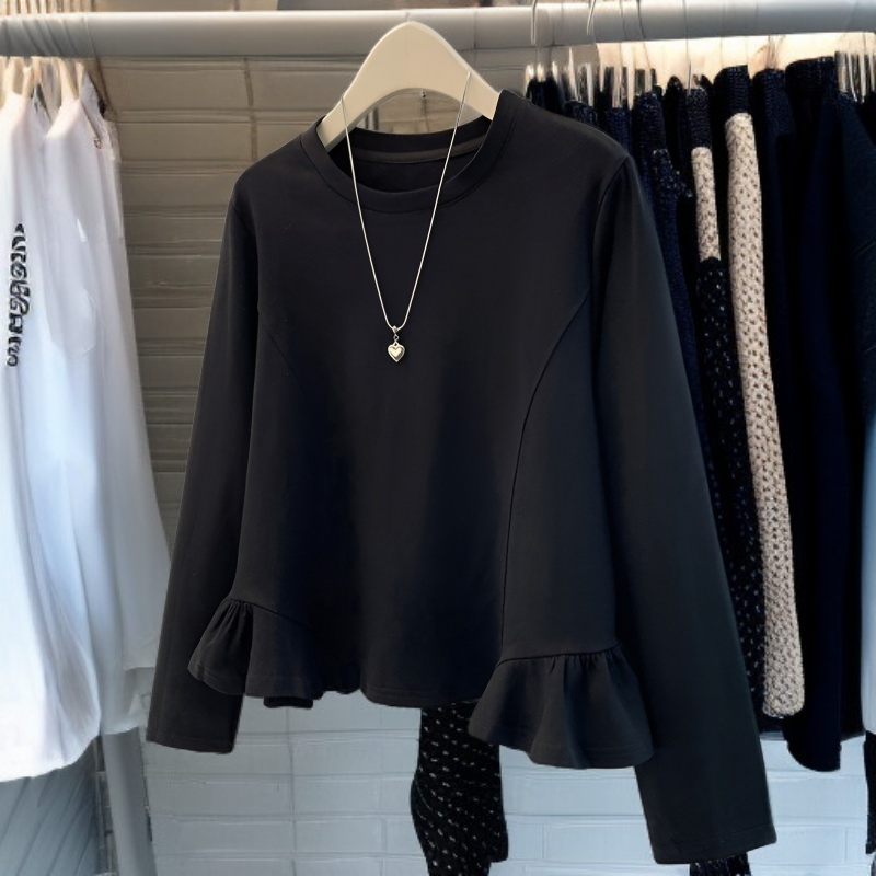 プリンセス風フリル長袖Tシャツ