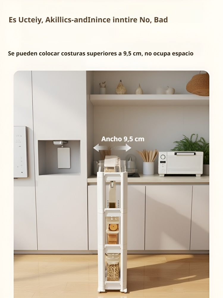 Estante de Baño con Ruedas Multifuncional