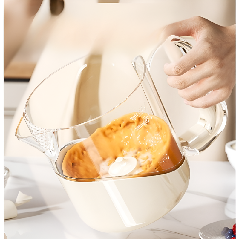 Household Multi-Purpose Semi-Automatic Egg Beater Cream Whisking Dough Mixing Cup