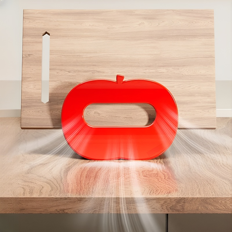  사과 모양 주방 도마와 냄비 뚜껑 거치대