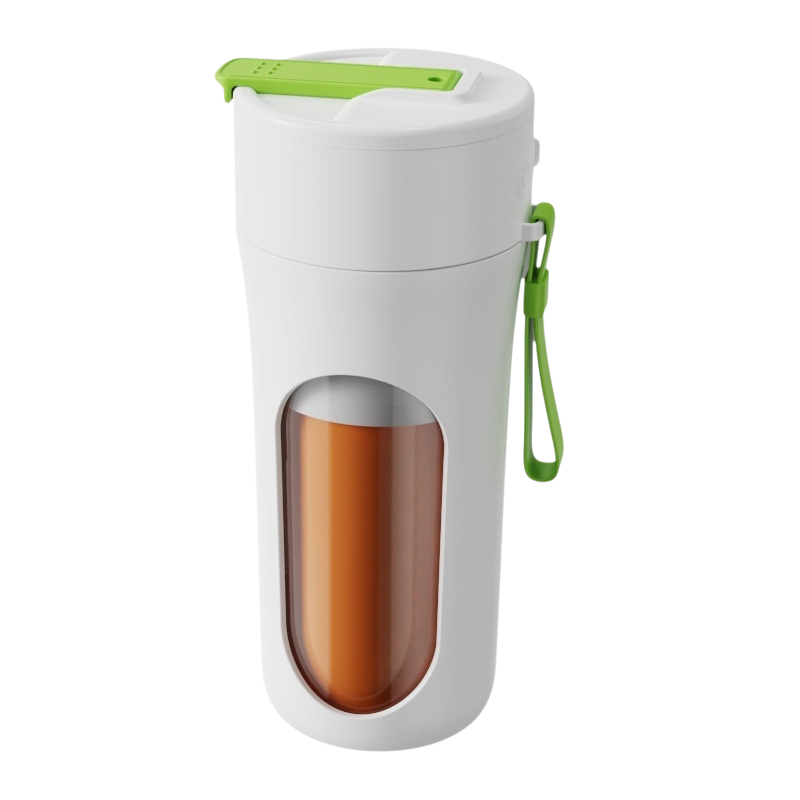 Taza de jugo portátil para el hogar con cuchillo de acero de 12 hojas