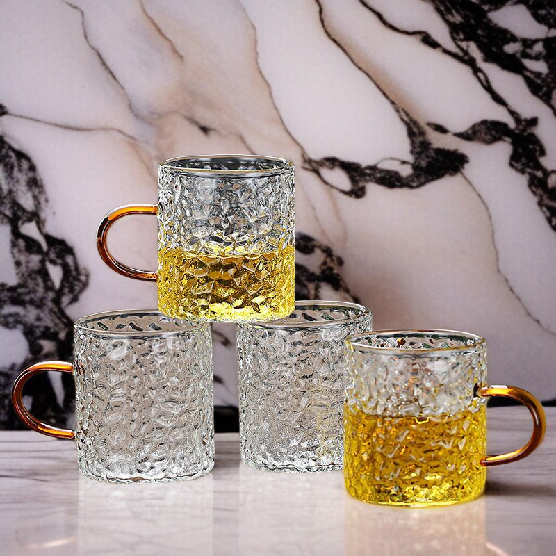 強化耐熱ハンマーガラス製カップ