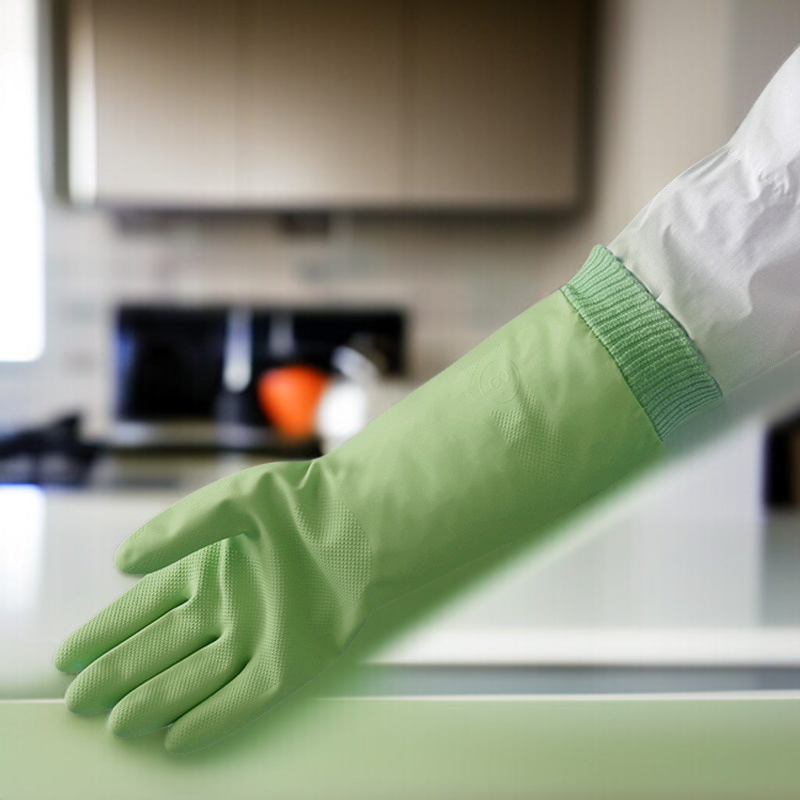 Women'S Dishwashing Gloves Household Gloves Thickened Waterproof Household Padded