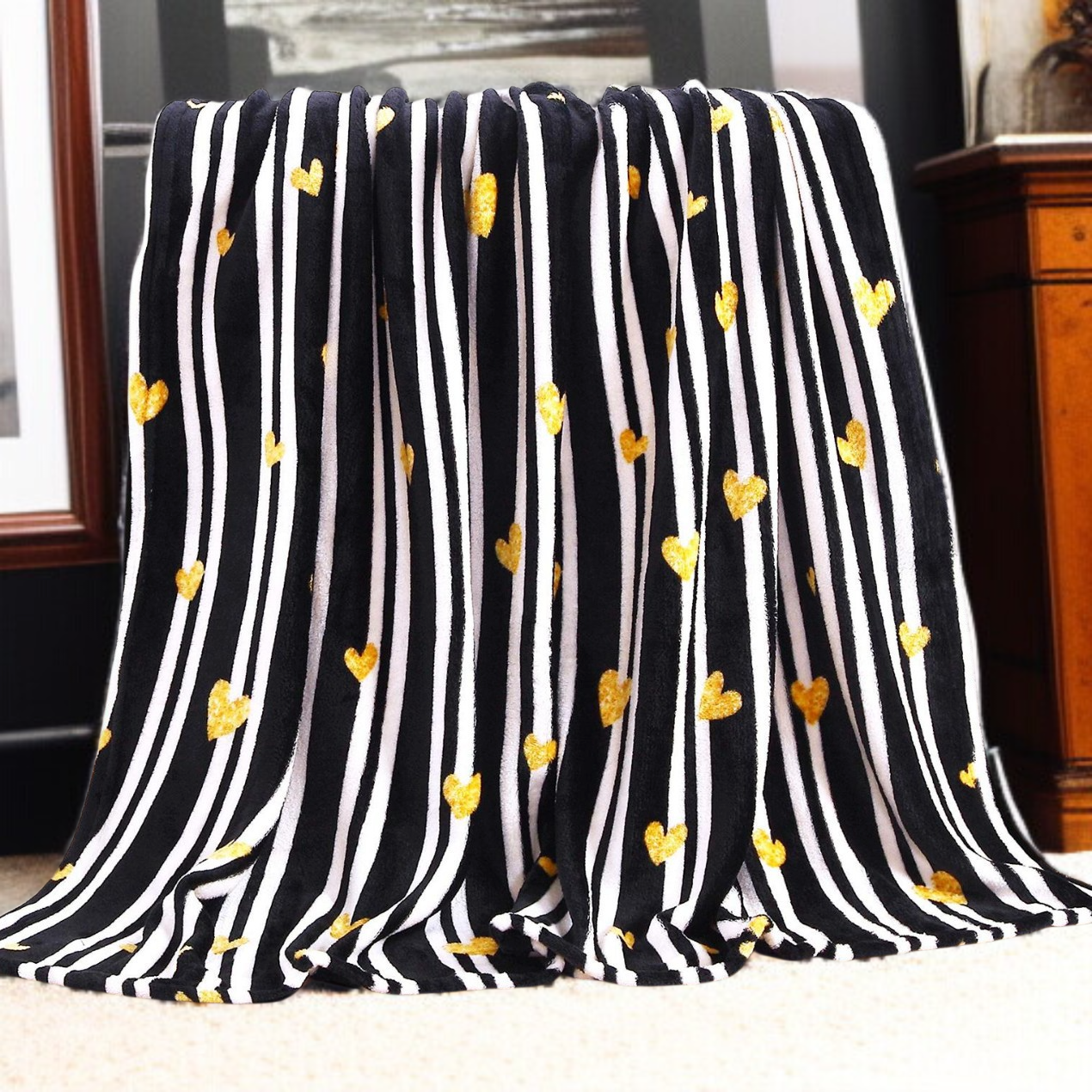 Sofa Flannel Cover Blanket Blanket Holiday Christmas Flannel Burgundy