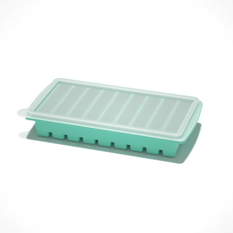 Household 4-Grid Ice Cube Tray with Lid