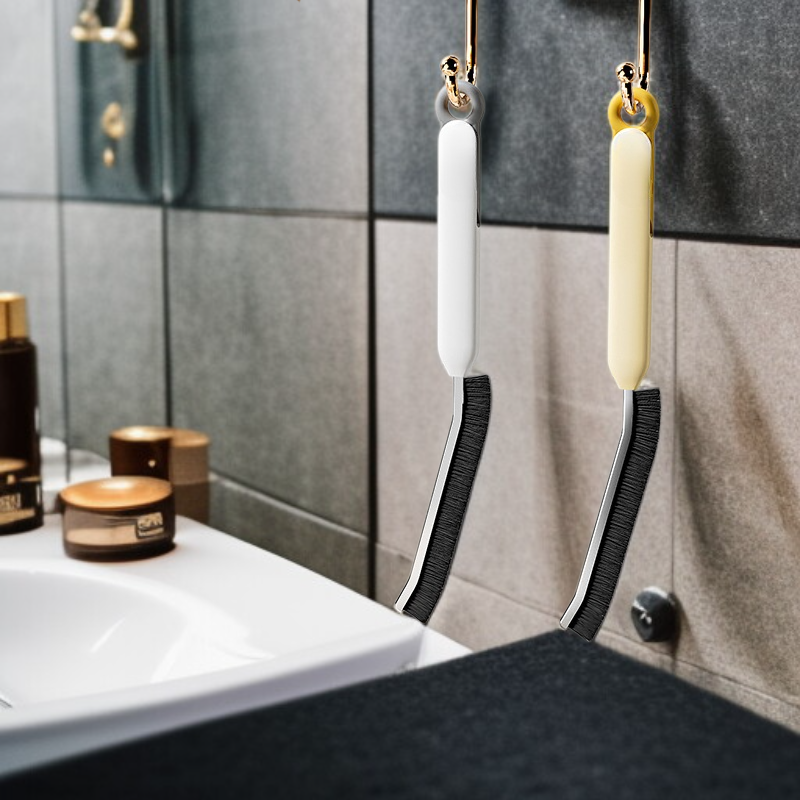 Ergonomic long handle cleaning brush for household use